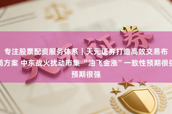 专注股票配资服务体系｜天元证券打造高效交易布局方案 中东战火扰动市集 “油飞金涨”一致性预期很强